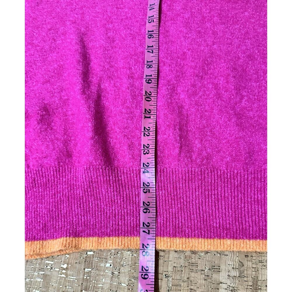 SHE + SKY KNIT Sweater Size Large Pink Orange - Picture 7 of 7